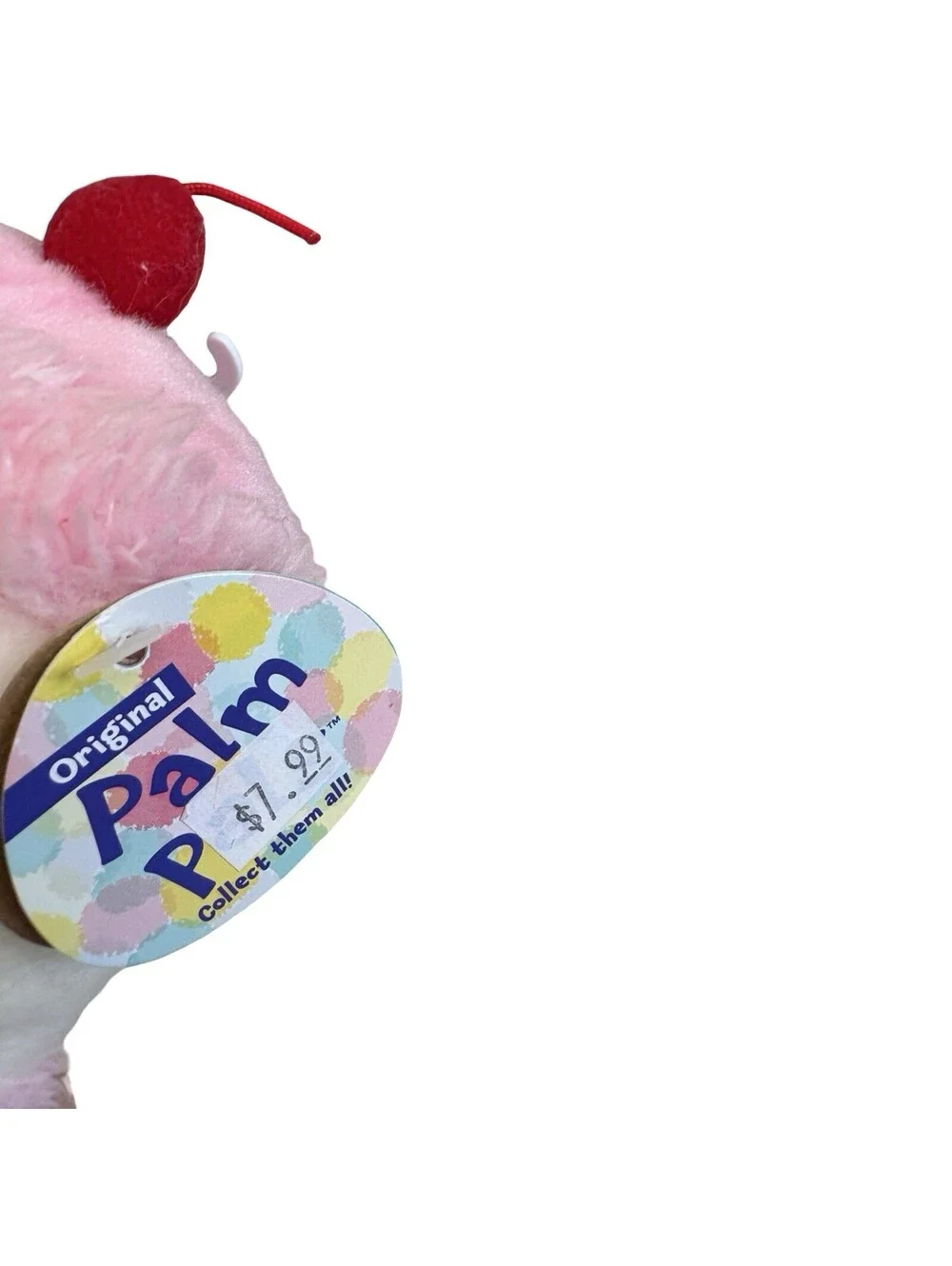 Aurora Palm Pals Sweetie Cupcake Pink Heart Plush Stuffed Animal Toy Cherry 5